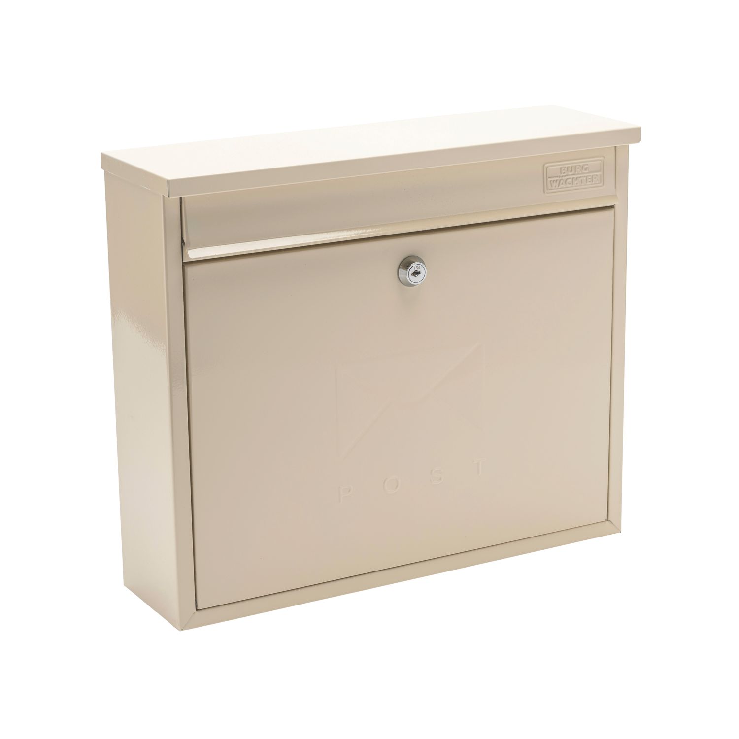 Burg-Wachter Elegance Post Box Cream Powder-Coated (490TY)