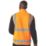 Regatta Pro Zip Collar Vest Hi-Vis Vest Orange Small 37.5" Chest