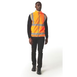 Regatta Pro Zip Collar Vest Hi-Vis Vest Orange Small 37.5" Chest