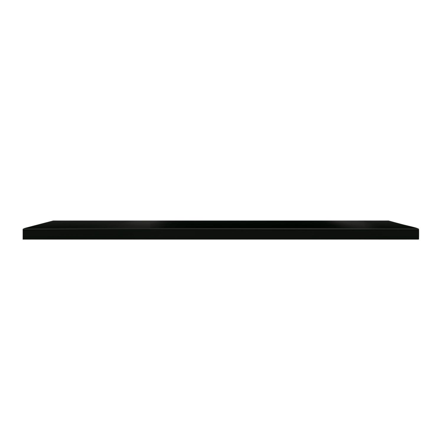 RB UK Black Twin Slot Shelves 800mm x 300mm x 19mm 2 Pack (490VJ)