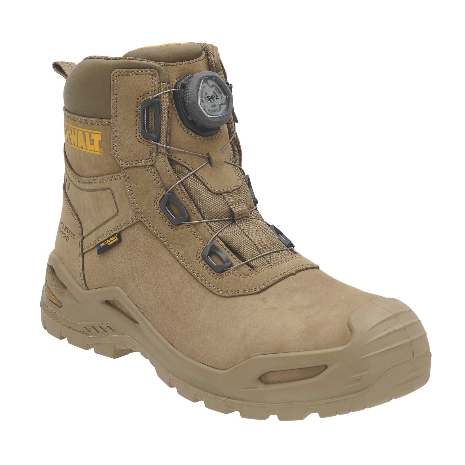 DEWALT Lander BOA Size 8 Stone Waterproof Safety Boots (490VN)