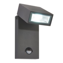 Saxby Morti Outdoor LED Wall Light With PIR Sensor Anthracite Grey 11W 950lm