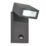 Saxby Morti Outdoor LED Wall Light With PIR Sensor Anthracite Grey 11W 950lm