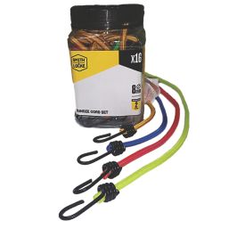 Smith & Locke Assorted Bungee Set 330-1000mm x 8mm 16 Pieces