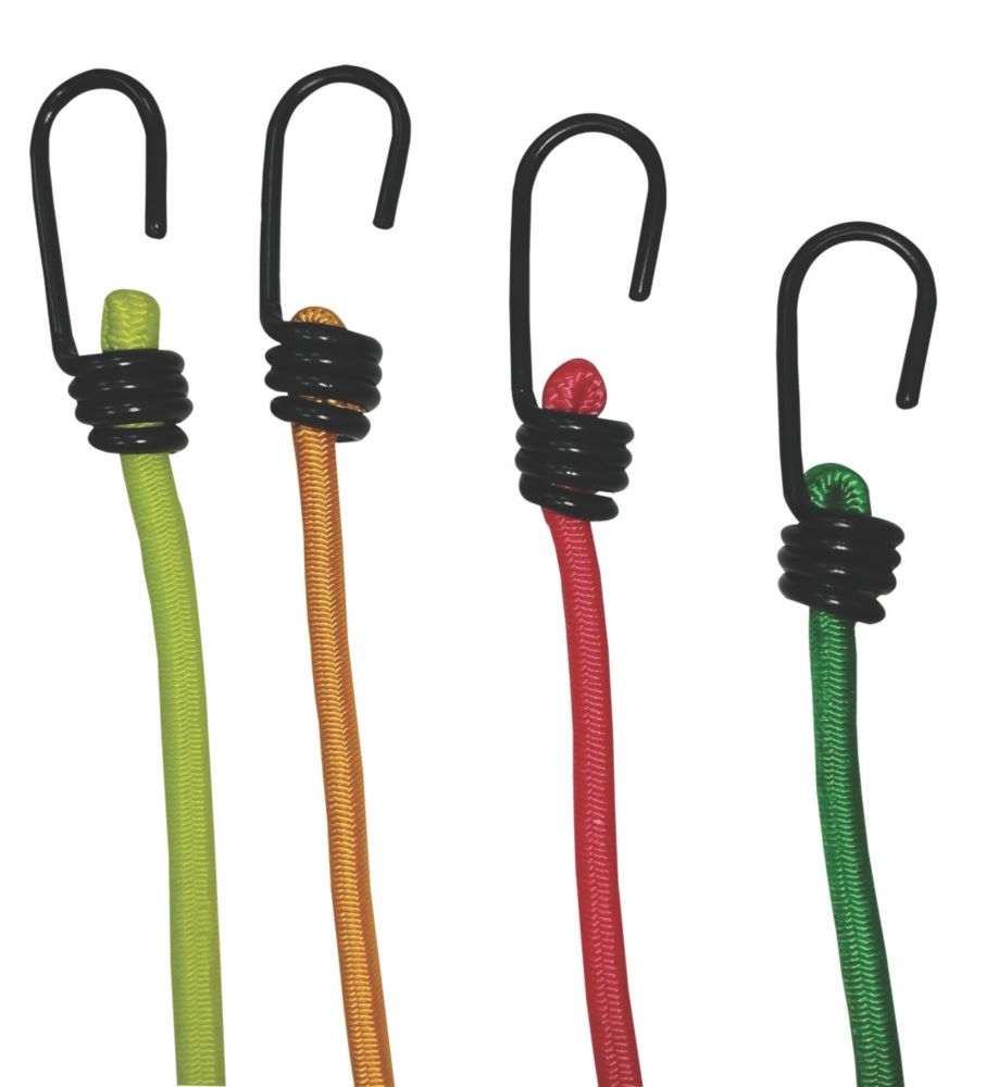 6 Bungee Straps Cords Set With Hooks Elasticated Rope Cord - Cardboard  Boxes Ireland