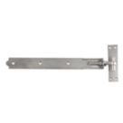 GateMate Polished Silver Straight Adjustable Band & Hooks on Plate 165mm x 18" x 450mm 2 Pack
