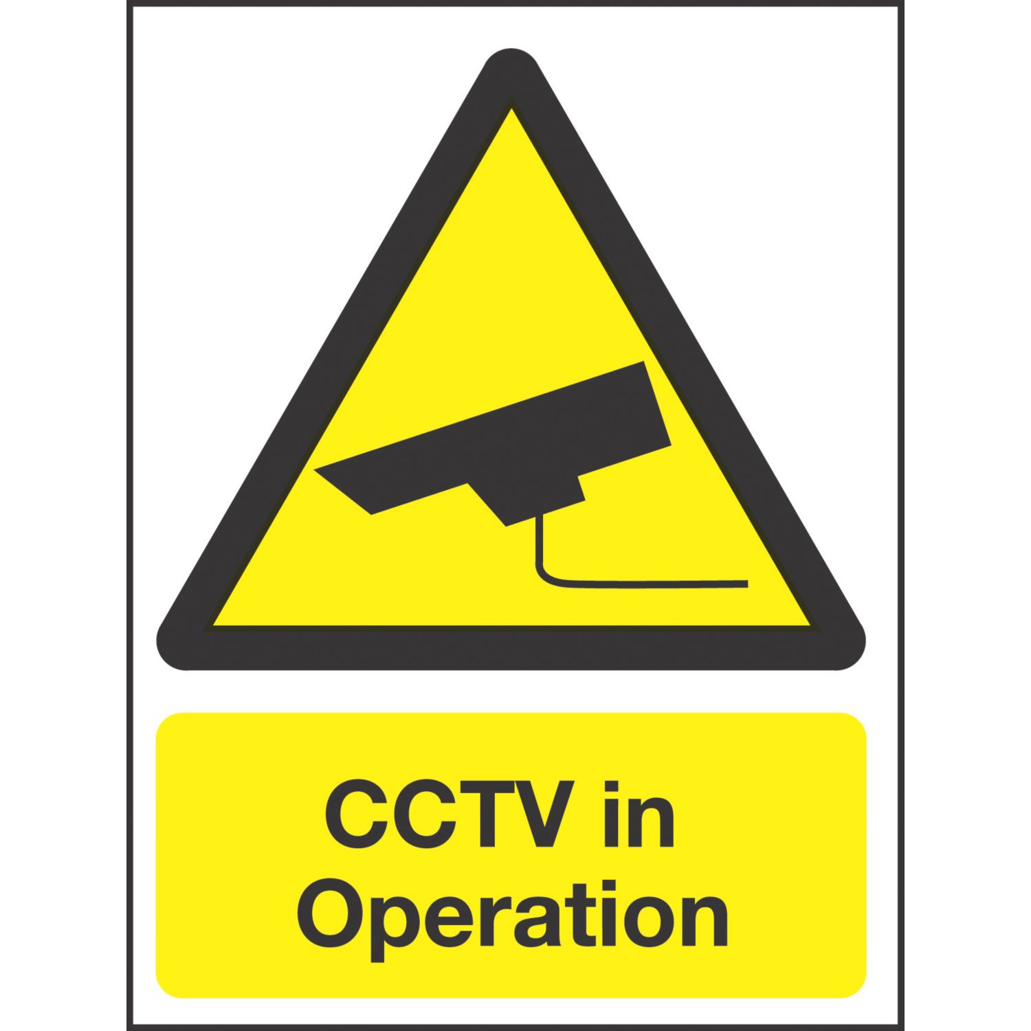 "CCTV In Operation" Sign 210mm x 148mm (49185)