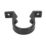 FloPlast Push-Fit Pipe Clips Black 40mm 10 Pack