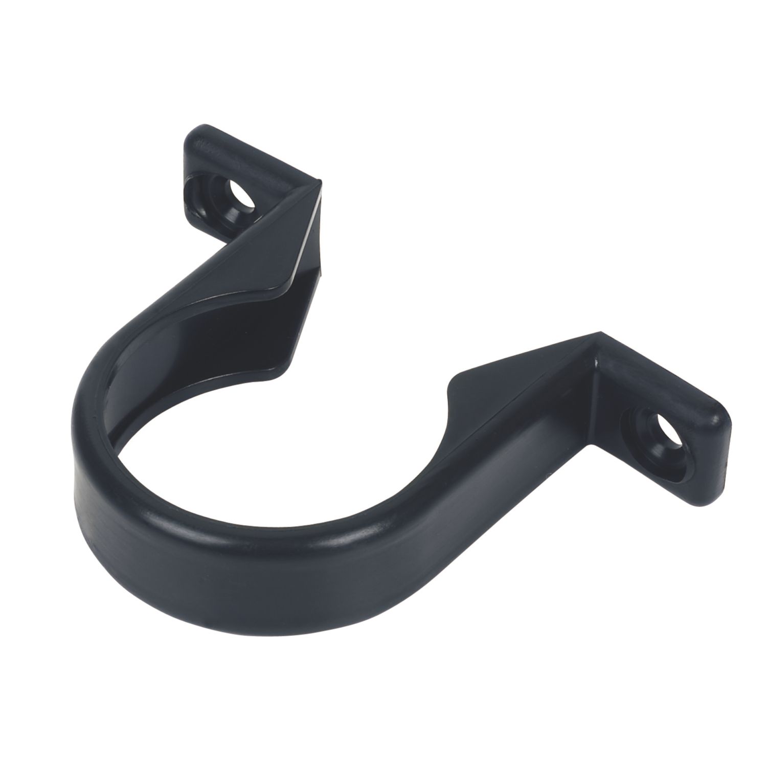 FloPlast Push-Fit Pipe Clips Black 40mm 10 Pack (49193)