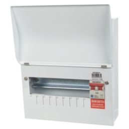 Lewden PRO-R09W-R1 11-Module 9-Way Part-Populated High Integrity Main Switch Consumer Unit