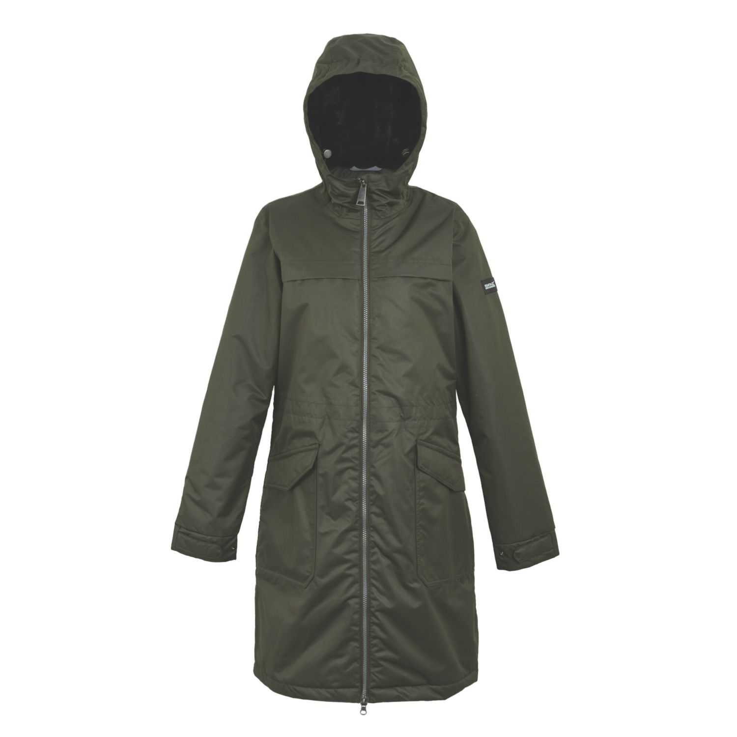 Regatta Romine II Waterproof & Breathable Womens Jacket Dark Khaki (Black) Size 16 (491AT)