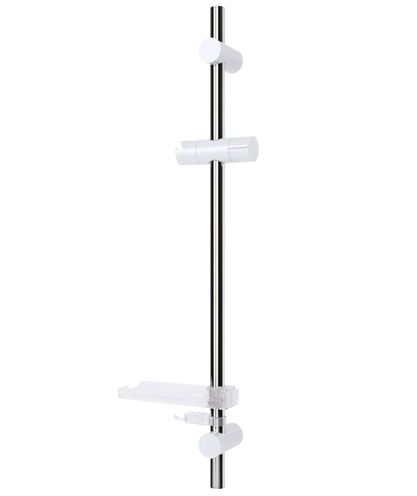 Triton  Easi-Fit Riser Rail White & Chrome 670mm