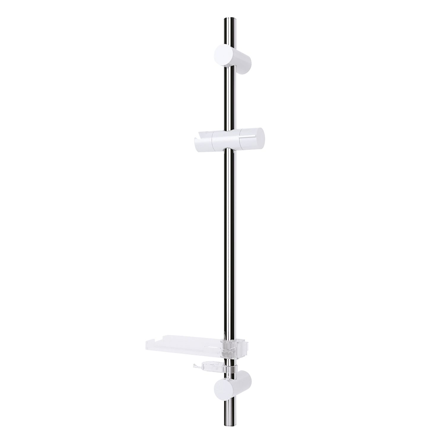 Triton Easi-Fit Riser Rail White/Chrome 670mm (491JJ)