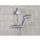 Bristan Arcus Cool Touch Rear-Fed Exposed Chrome Thermostatic Bar Mixer Shower with Adjustable Riser