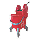 Stronghold Healthcare Kentucky Mop Bucket Red 25Ltr