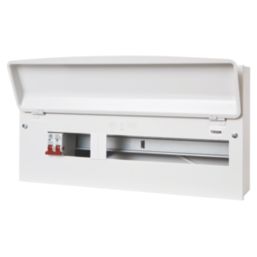 MK Sentry  21-Module 19-Way Part-Populated  Main Switch Consumer Unit