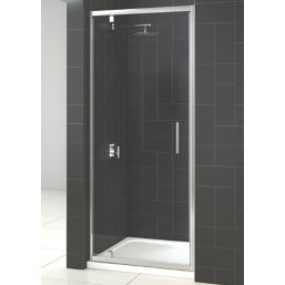 Triton Fast Fix Framed Rectangular Pivot Shower Door Chrome 760mm x 1900mm