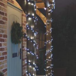 500 LED Indoor & Outdoor Ice White Compact String Christmas Lights