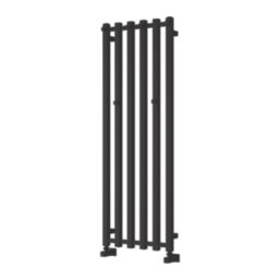 Reina 1200mm x 415mm 1965BTU Black Flat Designer Towel Radiator