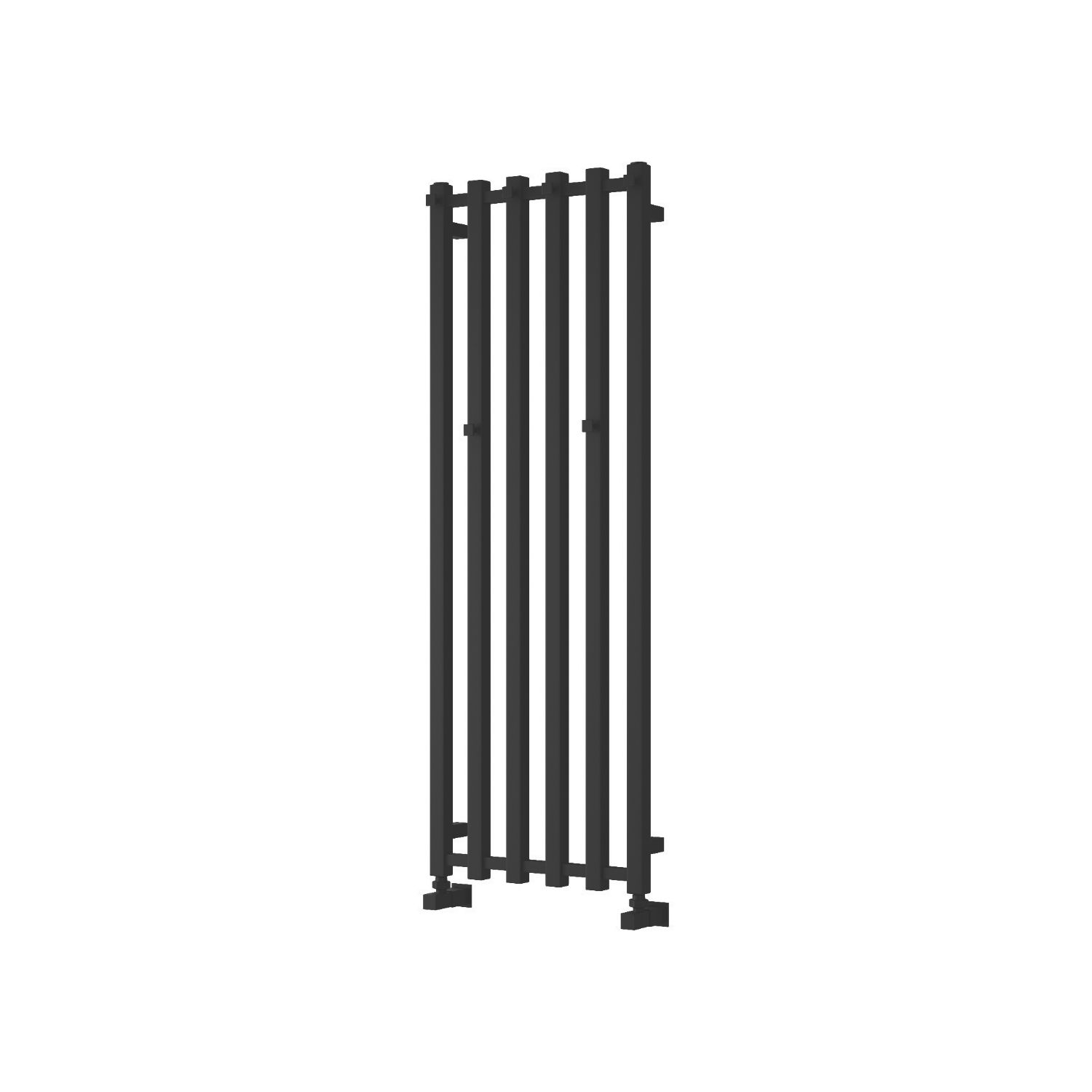 Reina 1200mm x 415mm 1965BTU Black Flat Designer Towel Radiator (491LH)