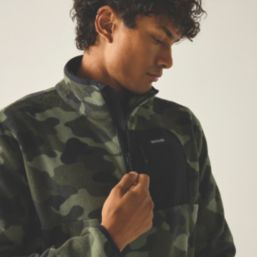 Regatta Frankie Half Zip Fleece Olive Night Camo Print  Medium 39-40" Chest