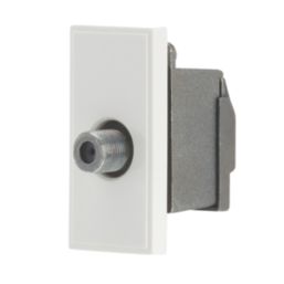 Contactum Media Modular F-Type Satellite Socket White
