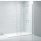 Triton Neo  Frameless Showerwall & Swivel Panel Chrome 1200mm x 2015mm