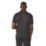 Regatta Navigate Short Sleeve Polo Shirt Black/Orange Pop Medium 39.5" Chest