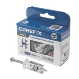 Corefix CFX122BS No Drill Heavy Duty Plasterboard Fixings 20mm x 40mm 8 Pack