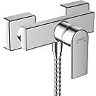 Hansgrohe Vernis Shape Exposed Dual Flow Shower Mixer Valve Fixed Chrome