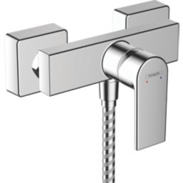 Hansgrohe Vernis Shape Exposed Single Outlet Manual Chrome Dual Flow Shower Mixer Valve