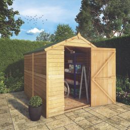 Mercia Value Windowless 6' x 7' 6" (Nominal) Apex Overlap Timber Shed