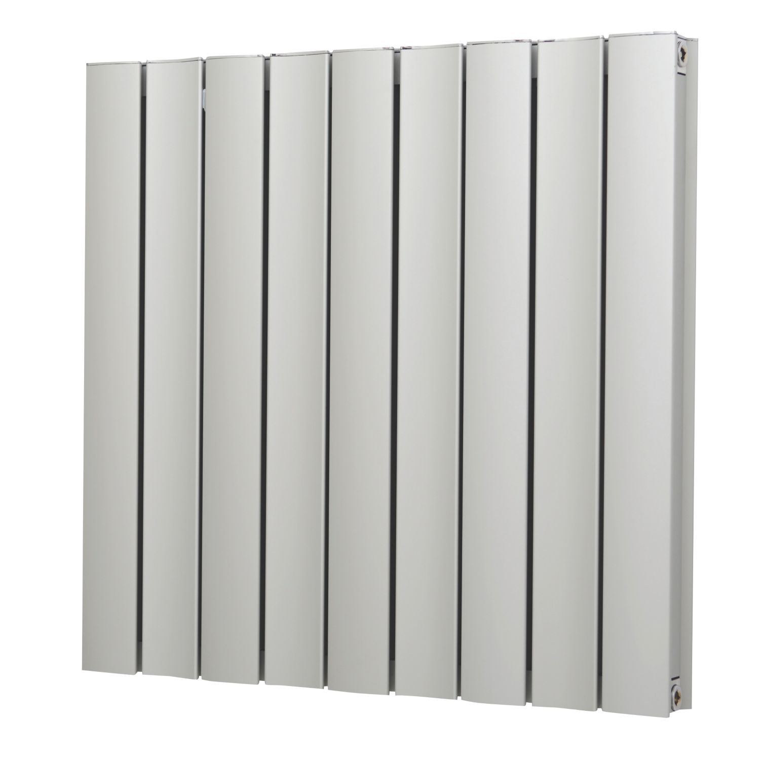 Venus 600mm x 625mm 2705BTU Matt Chrome Horizontal Designer Radiator (4929F)