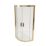 Essentials Framed Quadrant Shower Enclosure  Brushed Brass 900mm x 900mm x 1850mm