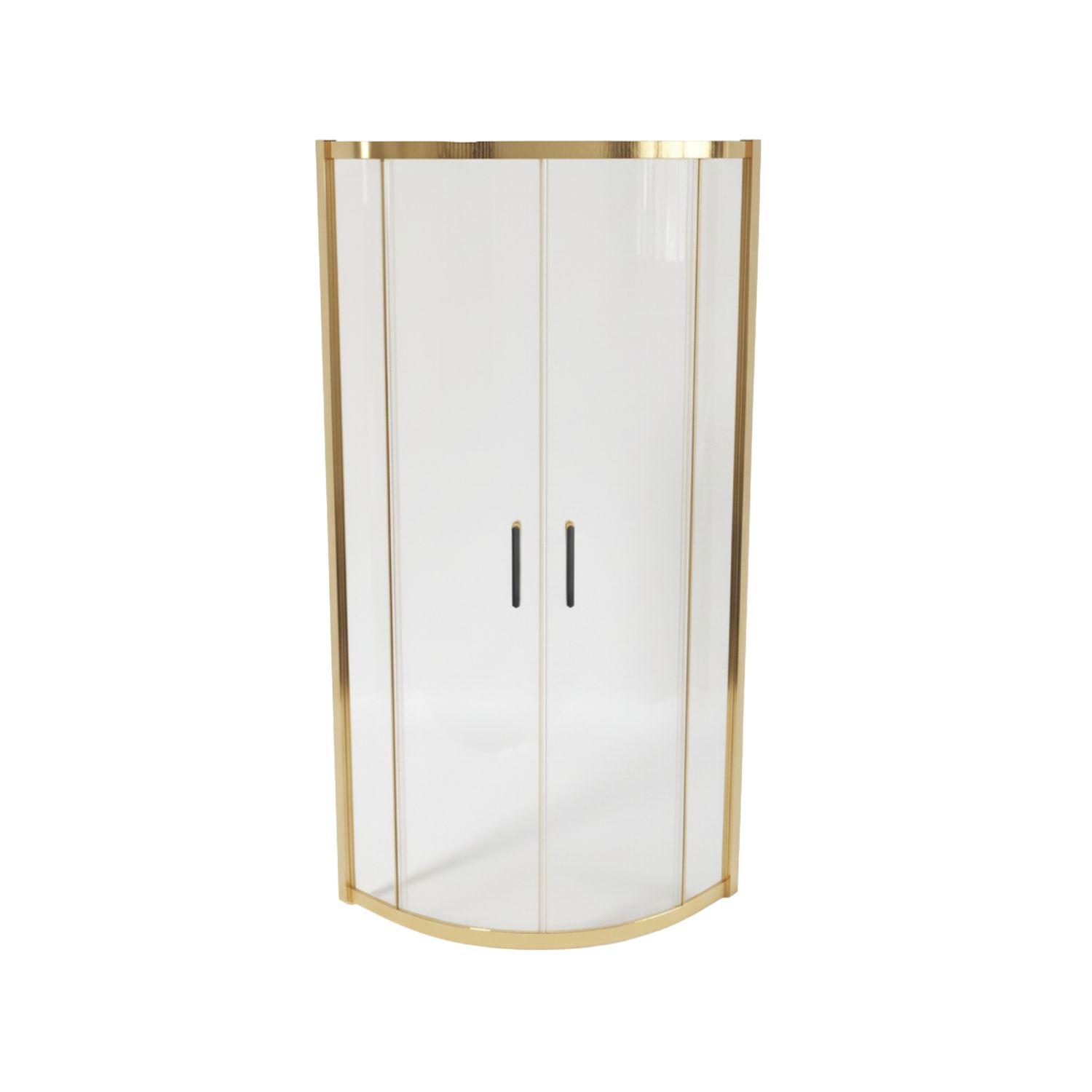 Essentials Framed Quadrant Shower Enclosure Brushed Brass 900mm x 900mm x 1850mm (492AA)
