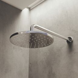 Aqualisa Optic Q HP/Combi Rear-Fed Chrome Thermostatic Single Outlet Smart Shower with Wall-Fixed Head