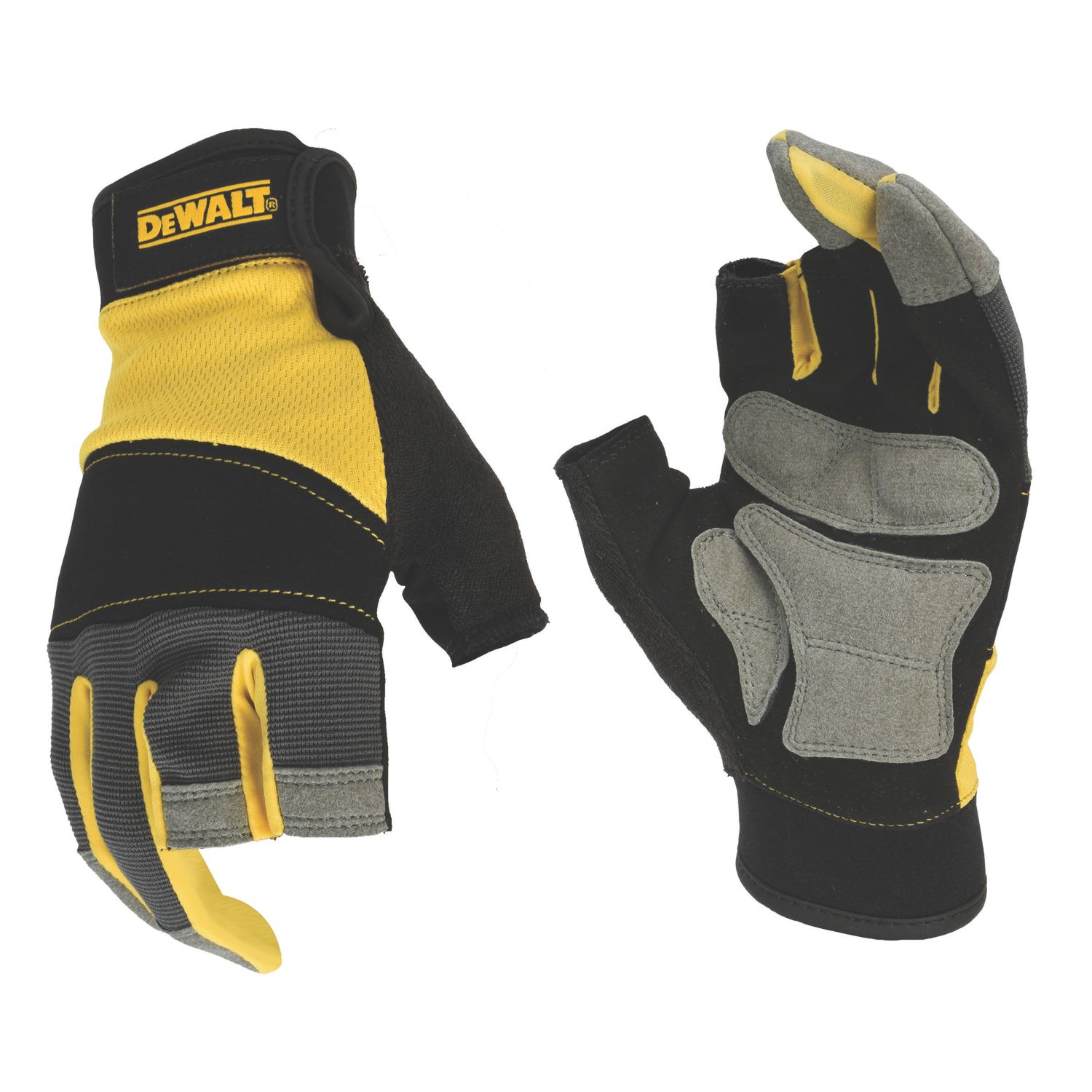 DEWALT Performance 3-Finger Framer Gloves Black / Yellow / Grey Medium (492AY)