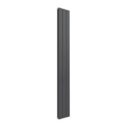Reina Flat Double 1600mm x 218mm 1716BTU Anthracite Vertical Designer Radiator