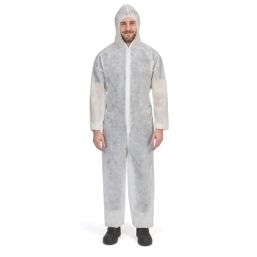 Disposable Coverall White X Large 53 3/4" Chest 33" L