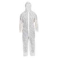 Disposable Coverall White X Large 53¾" Chest 33" L
