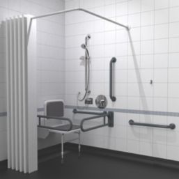 Nymas Doc M Concealed Valve Shower Pack Dark Grey 17 Piece Set