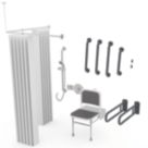 Nymas Doc M Concealed Valve Shower Pack Dark Grey 17 Piece Set