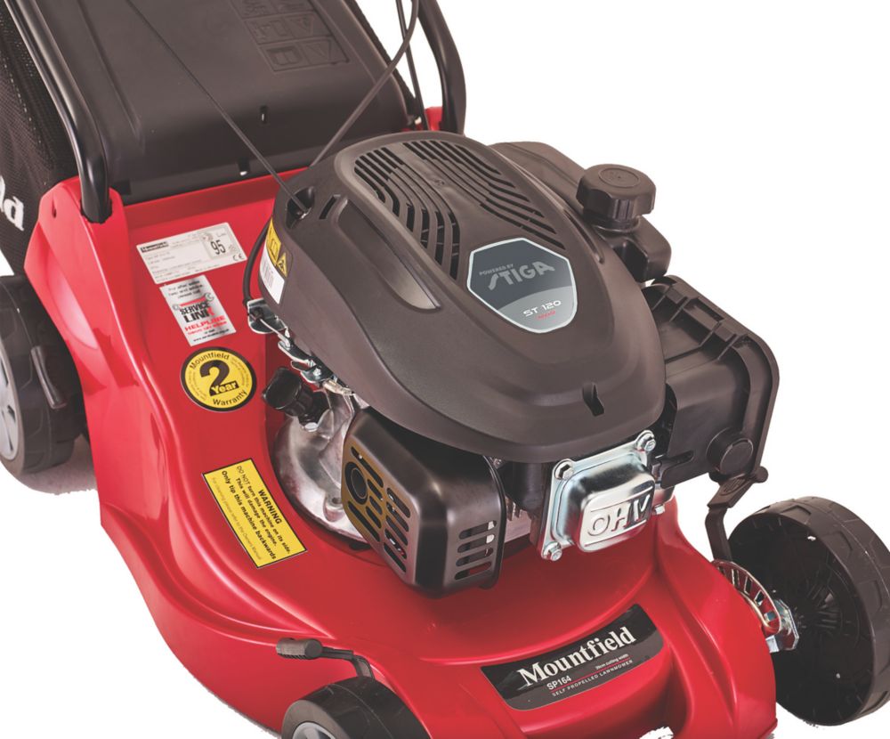 Mountfield SP164 39cm 123cc Self Propelled Rotary Lawn Mower Screwfix