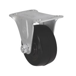 Essentials Heavy Duty Fixed Castor 50mm Black