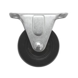 Essentials Heavy Duty Fixed Castor 50mm Black