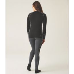 Dare 2B Exchange IV Womens Base Layer T-Shirt & Bottoms Black & Ebony Size 20