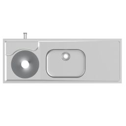 Armitage Shanks Dee Medical Sink No Tap Holes 1600mm
