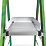 Little Giant Stadium Fibreglass & Aluminium 3-Treads Green Podium Platform Steps 0.8m