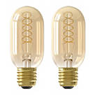 Calex Flex Gold ES T45 LED Light Bulb 250lm 4W 2 Pack