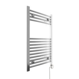 Terma 800mm x 500mm 409BTU Chrome Flat Electric Towel Radiator